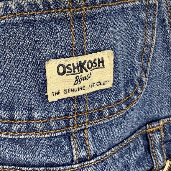Oshkosh B'gosh Vestbak Girls Size 12 Months Dress Denim Bow Distressed - Picture 9 of 9